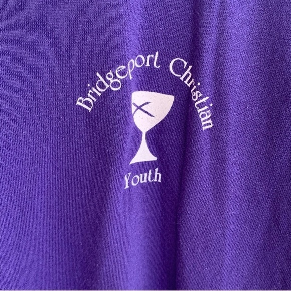 Vintage Tee Shirt Team Jersey Bridgeport Christian Youth Size XL - Picture 5 of 5